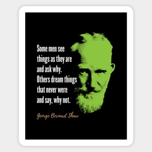 George Bernard Shaw Quote Sticker